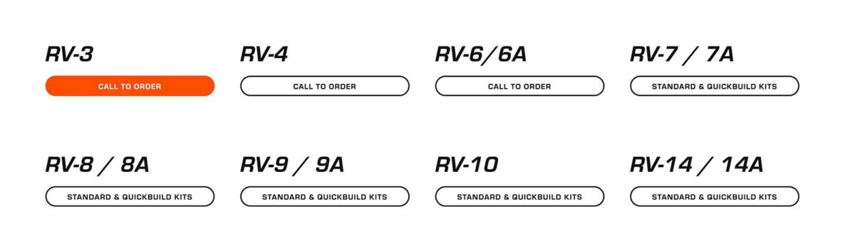 A website content module showing links to Van's Aircraft kit order forms.